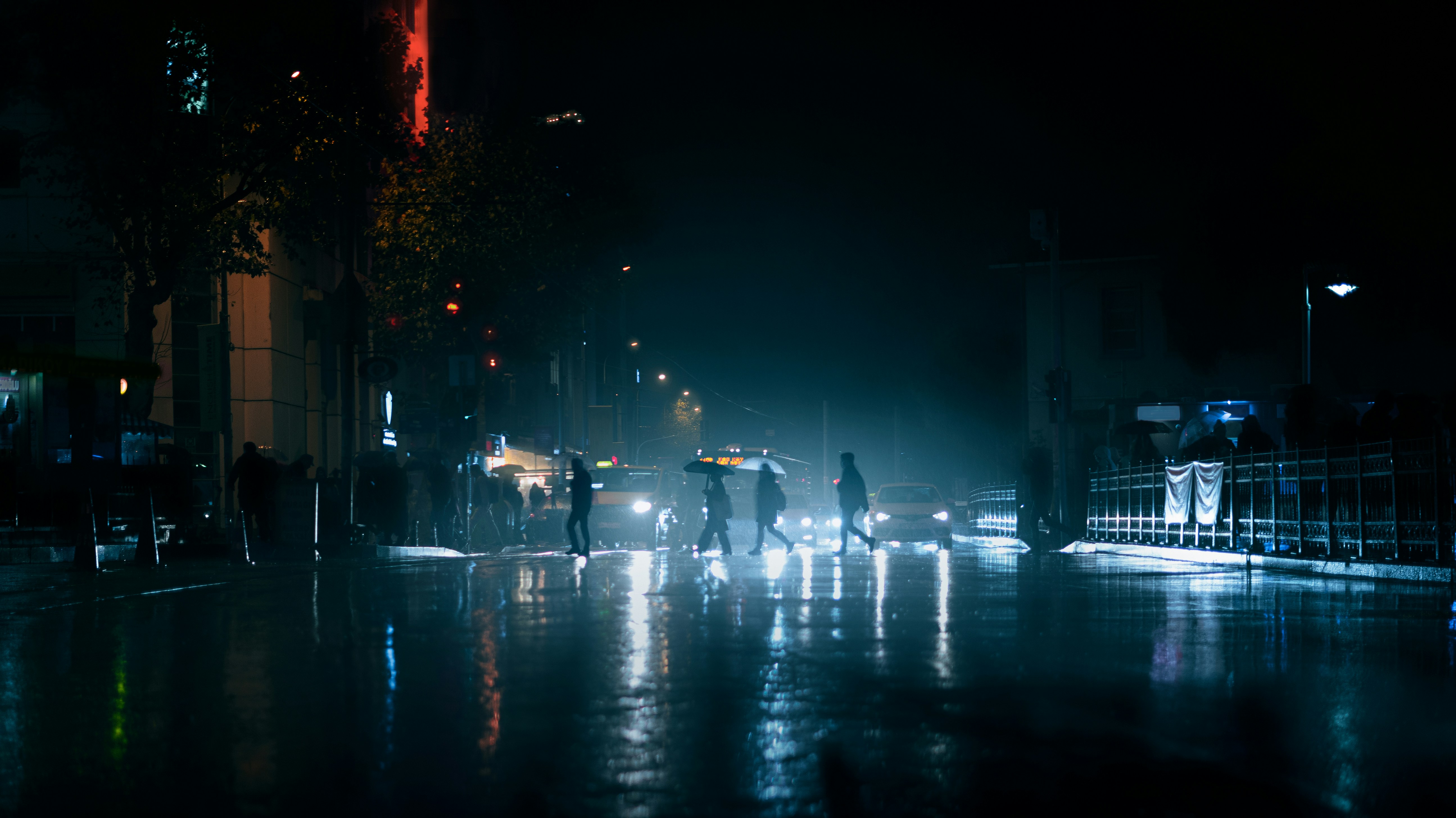 Night street scene